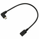 Type C to MICRO-USB Adapter 3.1 90 Degree Right Angle Converter Data Syncin J9V5