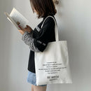 Large Capacity Canvas Shoulder Bag Fabric Cotton Cloth Shopping Handbags Bag Hn