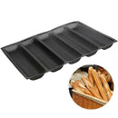 Silicone Baguette Pan - Non-Stick Perforated Fench Bread Pan Forms , Hot Do M9X9