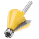 1/4" Edge Chamfer Forming Router Bit Milling Cutter Woodworking Tool