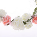 Flower Rings Hairbands White And Pink Garlands for Photography Fancy Ball