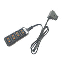 D-Tap Splitter,1 to 4 D-tap male to 4x Female D-tap Power Splitter 65cm Long