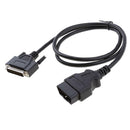 Car Vehicles OBDII Diagnostic Tool DB25 25Pin to OBD 2 16Pin Converter Cable