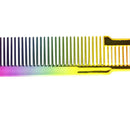 Haircut Hairdresser Comb Colorful Rainbow Comb Hairdressing Styling Tool A