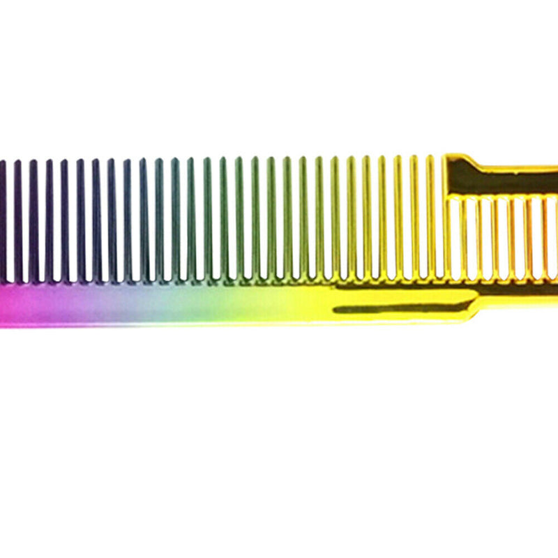 Haircut Hairdresser Comb Colorful Rainbow Comb Hairdressing Styling Tool A