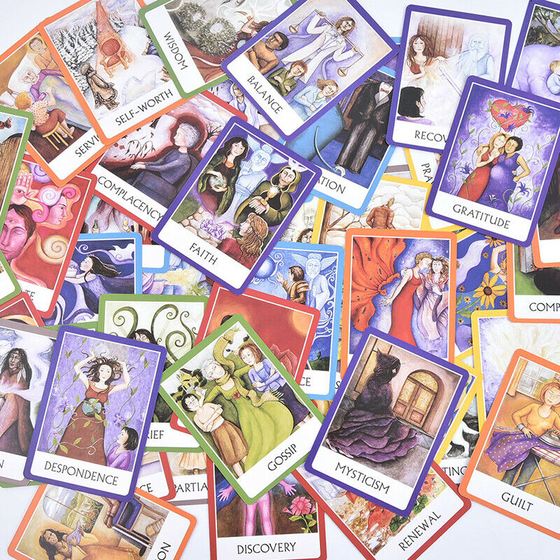 Chakra Wisdom Oracle Cards Deck English Tarot Cards Divination  Board GameB Ew