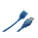 Blue plastic housing USB 2.0 male to female AF/AM Cable extension 50 cm