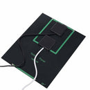New 3.5W 5V Solar Panel With DC35MM Base For 18650 Rechargeable Battery+USB S2Z9
