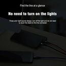 3in1 LED USB Charging Cable 8Pin Charger Cable Multi Port Phone CableFT