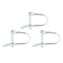 3x Wire Lock Pins 6mm Heavy Duty Safety Coupler Pin Shaft Locking Pto Hitch Pins