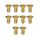 10pcs Guitar Switch Mounting Screws for ST SQ FD Guitar Golden