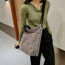 Fashion Woolen Shoulder Bag Women Large Capacity Messenger Handbags (Red) A