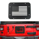 Black Steel Tailgate Vent-Plate Cover for 2007-2018 Jeep Wrangler Jk & Unli