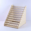 2x DIY Pigment Painting 75 Bottles Paint Wood Rack Holder Stand Organizer
