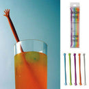 5pcs HELP GY coffee stirrer rod juices spoon Kitchen Bar Cocktail Drink ME