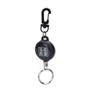 Retractable Card Holder Steel Recoil Ring Belt Clip Pull Key Chain Keyring Cord~
