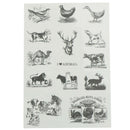 6Pcs Retro Tower Stickers For DIY Scrapbooking Planner Cardmaking Journaling  Z