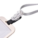 SilverAluminum Alloy Business Work Card ID Badge Adjustable Lanyard Holders FT