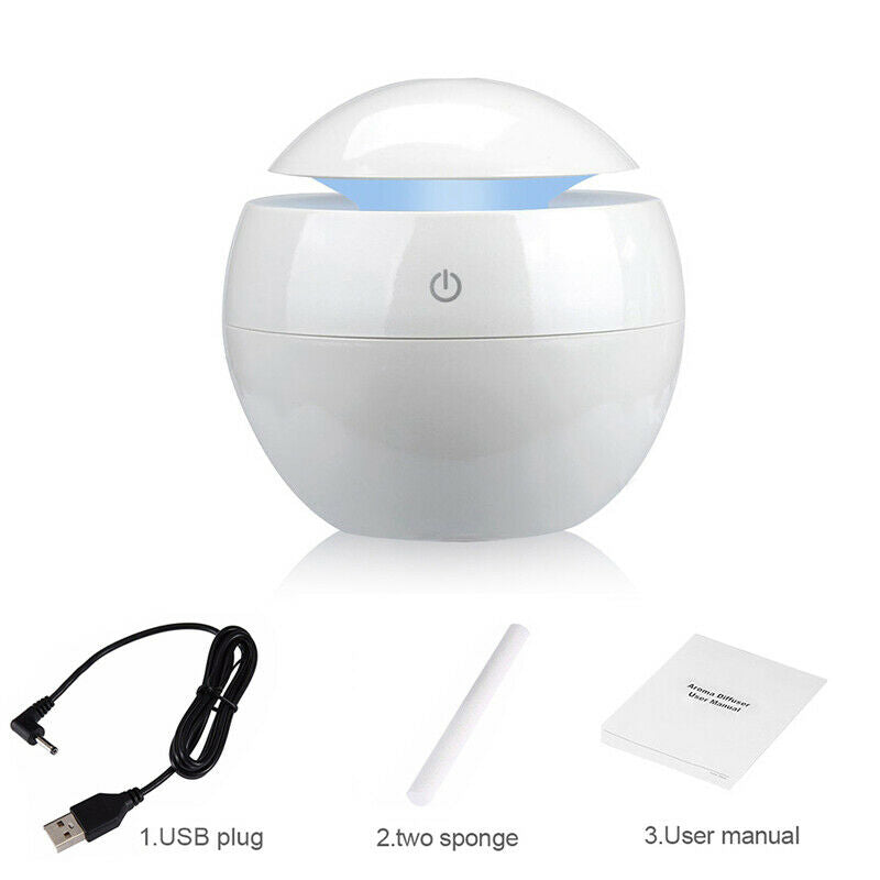 Variable Aromatherapy Essential Oil Diffuser Mini Usb Air Humidifier Portab H6B1