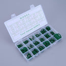 265pcs Assortment Kit Car HNBR Air Conditioning O Ring Seals Set(Green)