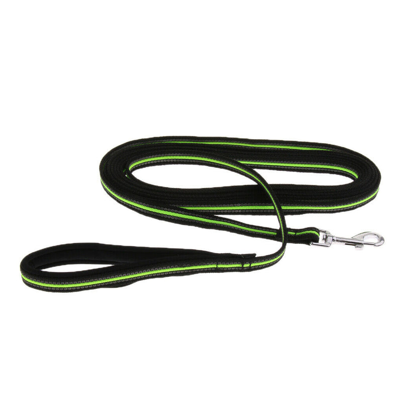 Dog Training Leash Heavy Duty Rope Lead for Dogs Puppy Green Black