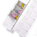 Large 7Day Pill Pills Medicine Tablet Week Box Dispenser Ho Organizers Case I6G0