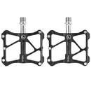 Road Mountain Bike Platform Pedals Flat Sealed Bearing 9/16 Inch Black