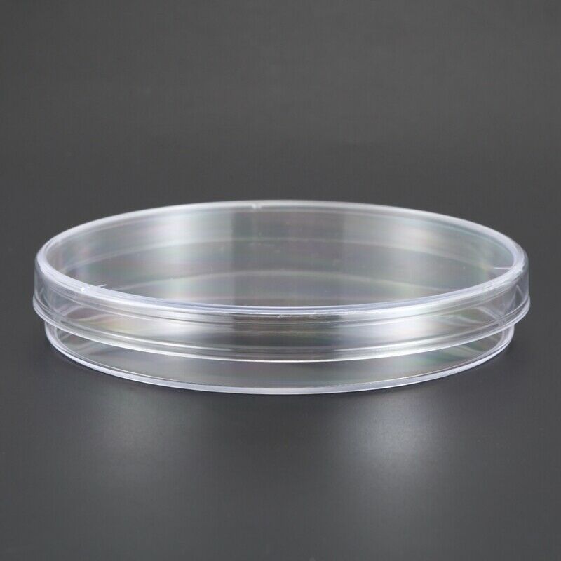 20 Pack Sterile Plastic Petri Dishes, 100mm Dia x 15mm Deep, with Lid M6T3