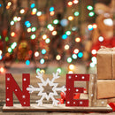 Christmas Wooden Letter Ornaments Art Crafts English Alphabet Desktop Decor A