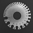 Stainless Steel 1-36 Round AWG SWG Wire Ruler Gauge Diameter Measurer Tool