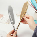 40 Pieces Feather Gel Pen Bookmarks Pens Gel Pen Stationery School W1K7