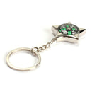 Star-shaped Ruder Compass Pendant Keychain Outdoor Camping Key Ring Gift