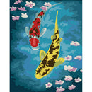 Painting By Numbers Kit DIY Fish Digital Canvas Wall Art Picture Home Decor