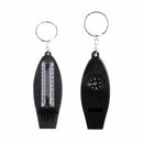 4 In 1 Mini Outdoor Survival Whistle Compass Magnifying Thermometer + Keychain Z