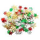 200Pcs Rainbow Sequin Snowflake Embellishments for Christmas Clothes Jewelry