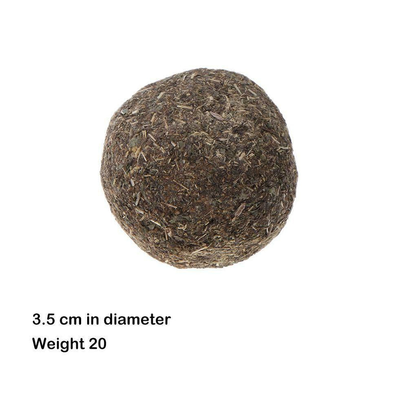 Cats Natural Mint Edible Ball Kitten Interactive Bite Catnip Play Toys (01)