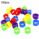 100pcs Bird Rings Leg Bands for Pigeon Parrot Finch Canary Poultry Rings Cool