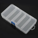 Transparent Plastic Fishing Lure Bait Box Storage Organizer Container Case G1Q1