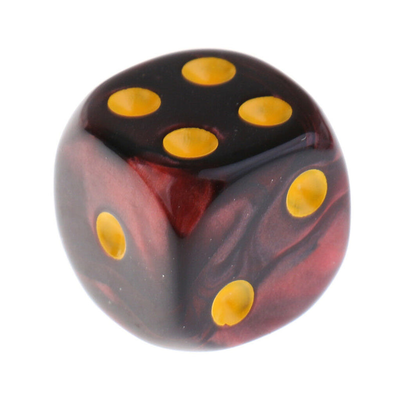 60pcs Acrylic D6 Dices w/ Iron Box Board Card Game Props 0.47inch