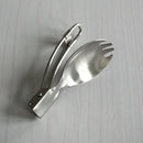 Outdoor Camping Portable Foldable Stainless Steel Spork Dinner Tableware ZT3C