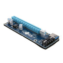 PCI-E 1x to 16x Mining Machine Extender Riser Adapter with 15Pin-4Pin Cable