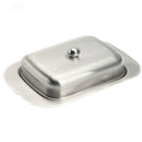 Stainless Steel Butter Cheese Dish Serving Tray Storage Container with New HPM