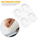 4pcs/set Snare Drum Mute Pad Drum Damper Transparent Instrument Accessories
