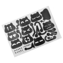 10Pcs/Set DIY Black Cat Wall Switch Stickers Wall Decals