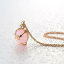 Necklace Lucky Pig Chain Choker Pendant-Rose-Pink-Crystal Women-Accessories