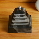 Ceramic Glaze Incense Smoke Cone Burner Backflow Censer Tower Holder Tiantan