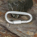 Aluminum Alloy D Carabiner Keychain Outdoor Climbing Snap Hanging Buckle