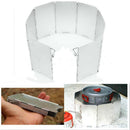 New Foldable Cookout Windbreak Camping Cooker Gas BBQ Stove Wind Shield Screen
