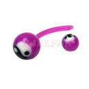 10x Fashion Women Round Plastic Ball Belly Button Bar Ring Jewelry