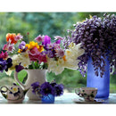 5D DIY Diamond Painting Flowers Vase Cross Stitch Embroidery Rhinestones